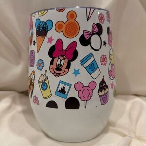 Minnie & Friends Icons 12oz Insulated Tumbler Stainless Steel Wine & Coffee NEW